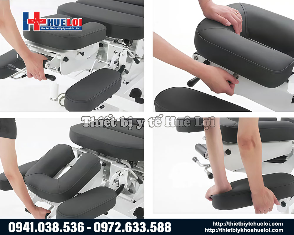 Giường Chiropractic n&acirc;ng hạ đầu đa hướng