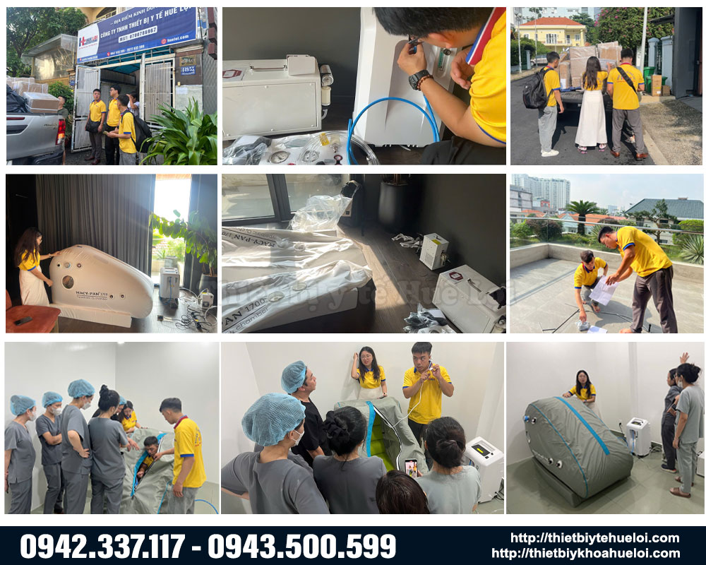 C&ocirc;ng ty Hu&ecirc; Lợi b&agrave;n giao buồng oxy cao &aacute;p 