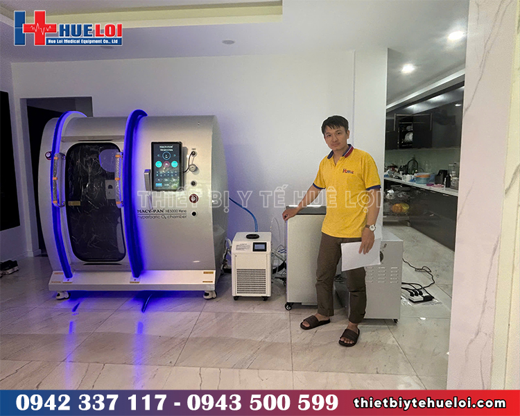 Lắp đặt buồng oxy cao &aacute;p tại ph&ograve;ng kh&aacute;m H&agrave; Nội