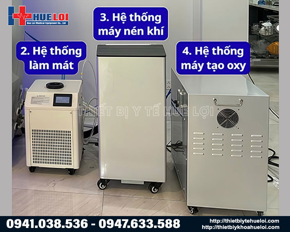 Hệ thống làm mát khí buồng oxy HBOT