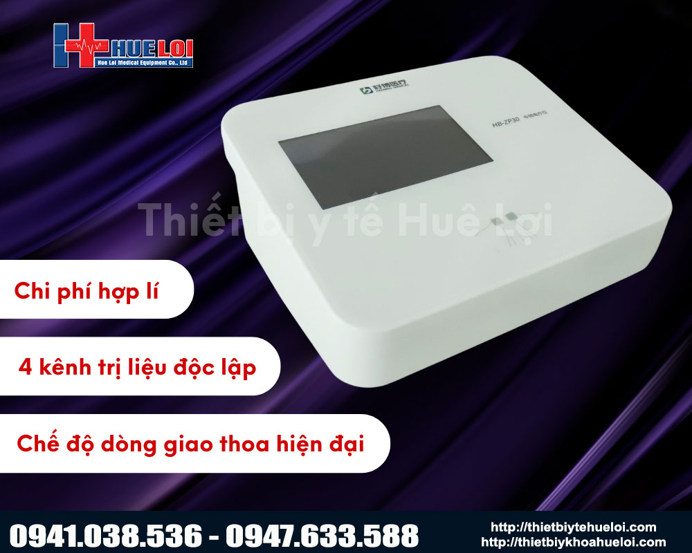 máy điện xung trung tần 4 kênh zb hp30