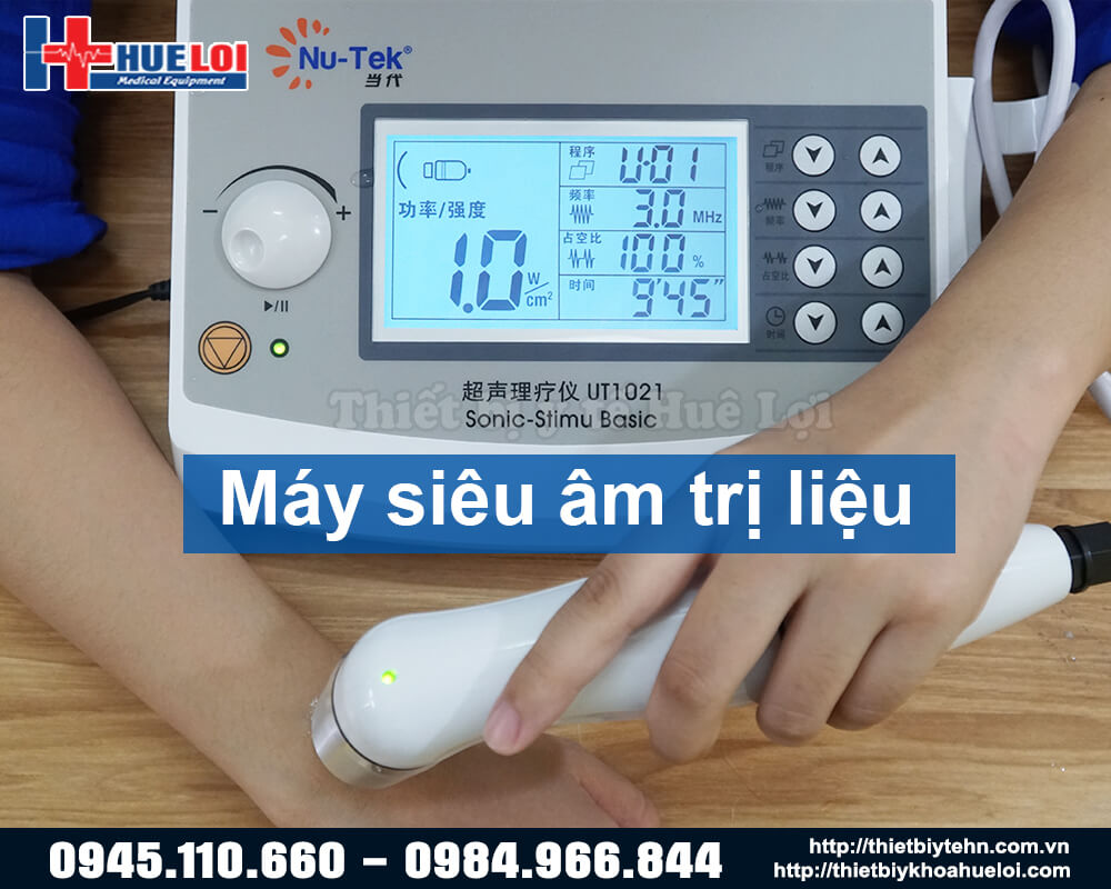 giao diện máy siêu âm trị liệu