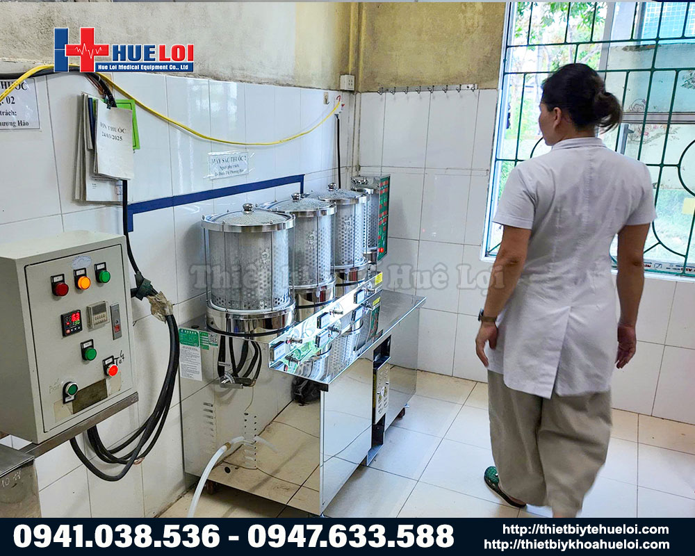 Máy sắc thuốc 3 nồi chuẩn y tế