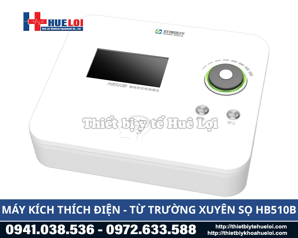 M&aacute;y từ trường xuy&ecirc;n sọ Haobro HB510B cho bệnh viện v&agrave; ph&ograve;ng kh&aacute;m