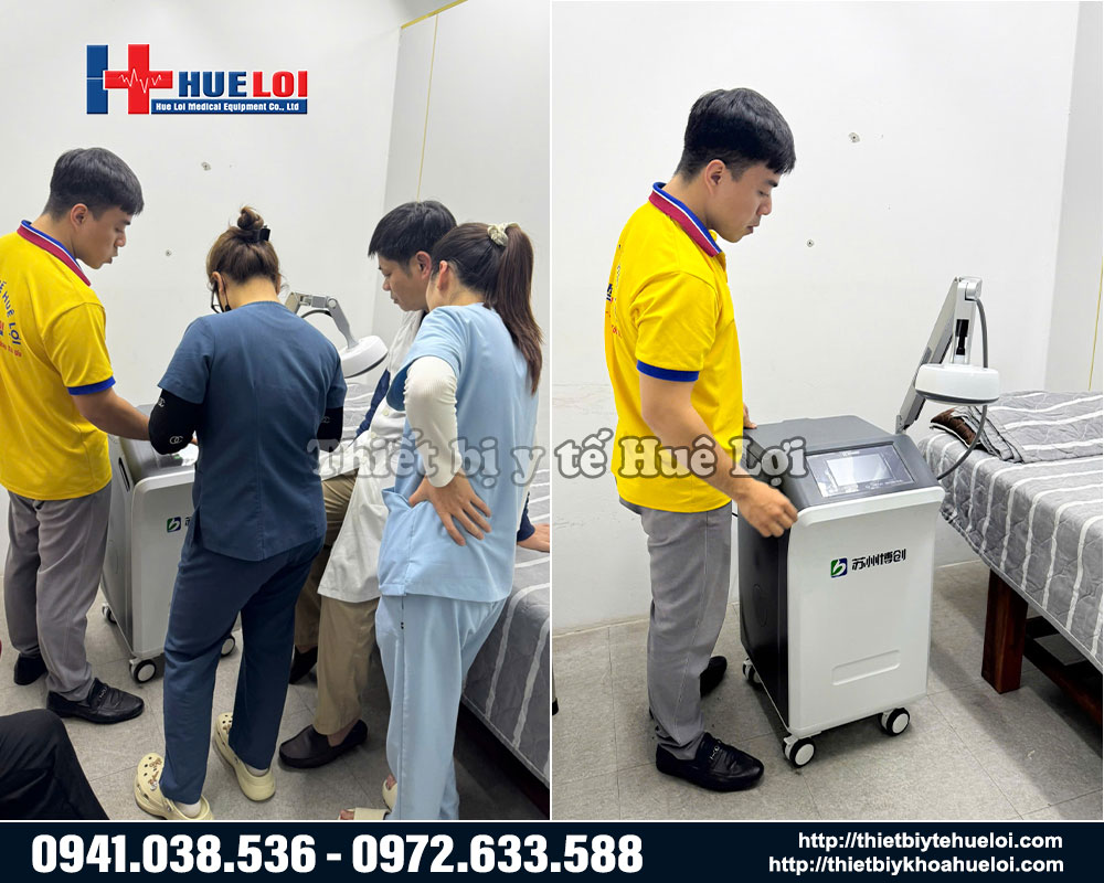 m&aacute;y trị liệu vi s&oacute;ng AMT-B1