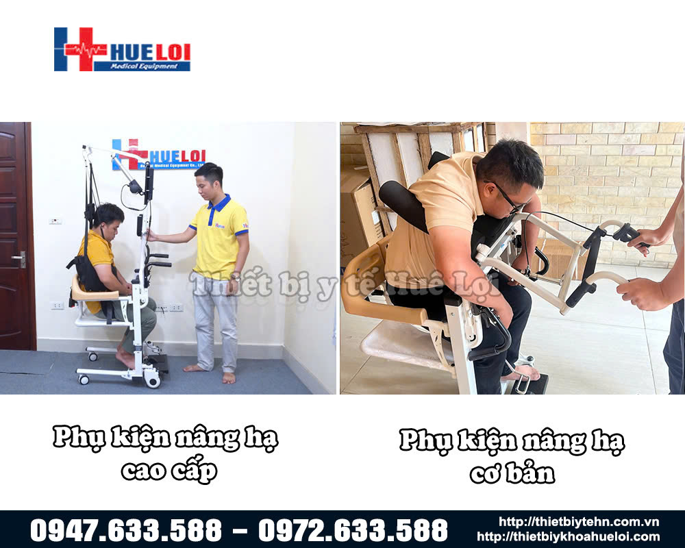 Phụ kiện nâng hạ xe lăn ghép mảnh 